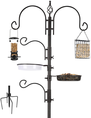 Bird feeding station (including 2 ditches and 2 hooks)