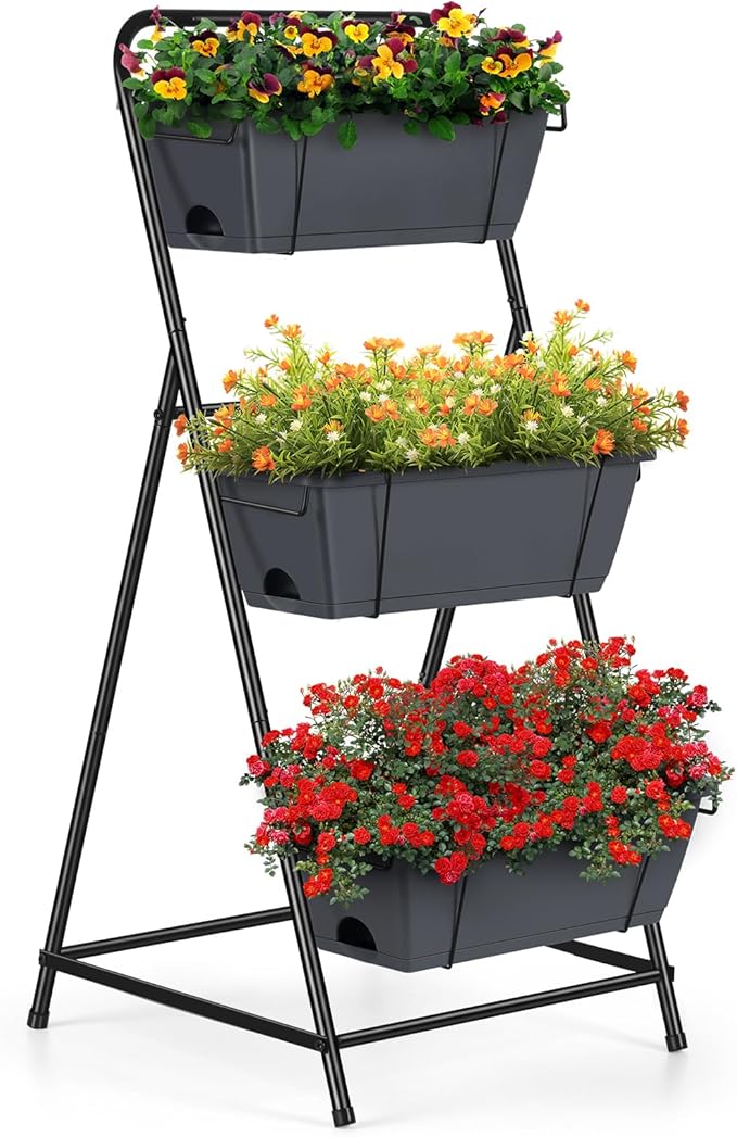 3 Tier Garden Flower Plant Rack Stand