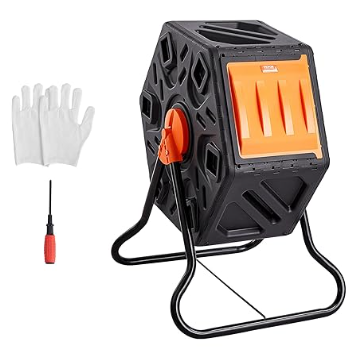 Compost Bin, 18.5-Gal Small Composting Tumbler